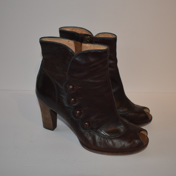 Timberland Shoes - Timberland Boot Peep Toe Leather Bootie